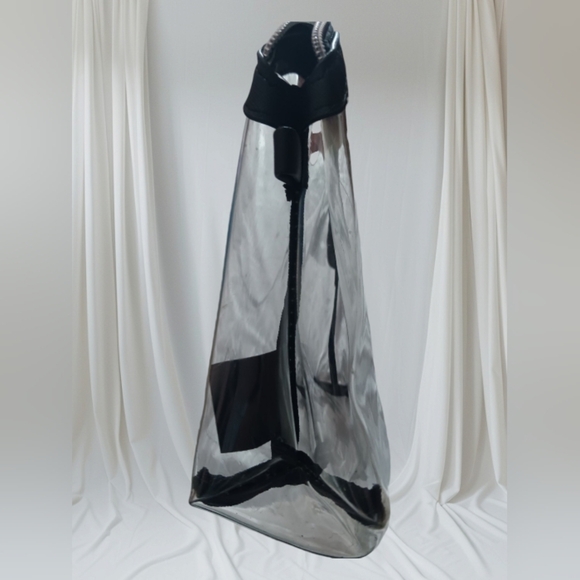 Bebe Clear Cosmetic Travel Bag Silver Logo - Picture 4 of 9